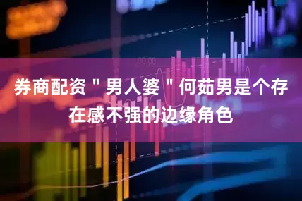 券商配资＂男人婆＂何茹男是个存在感不强的边缘角色